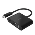 Belkin Usb C To Vga Plus Charge Adpt AVC001BK-BL